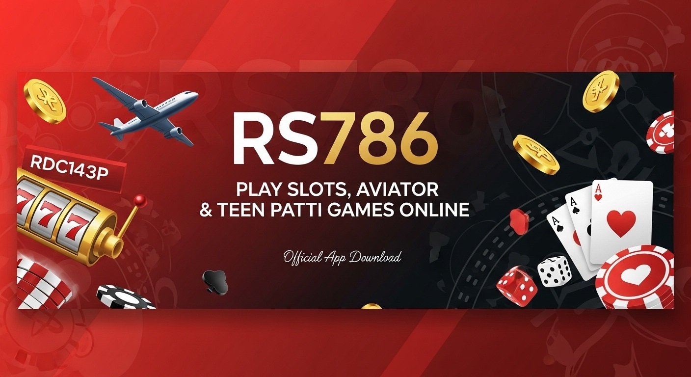 RS786 – Play Slots, Aviator & Teen Patti Games Online Banner