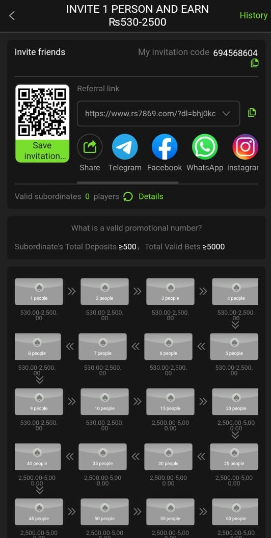 RS786 Game Refer and Earn